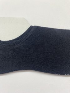 Siyah Renk Pamuklu Görünmez Burun Dikişsiz Bilek Kadın Çorap